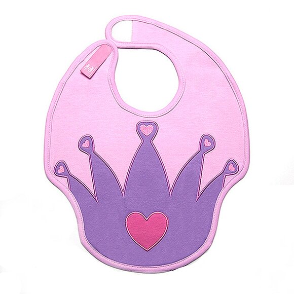 Dibs on Bibs, Tiara Baby Bib - Picture 1 of 7
